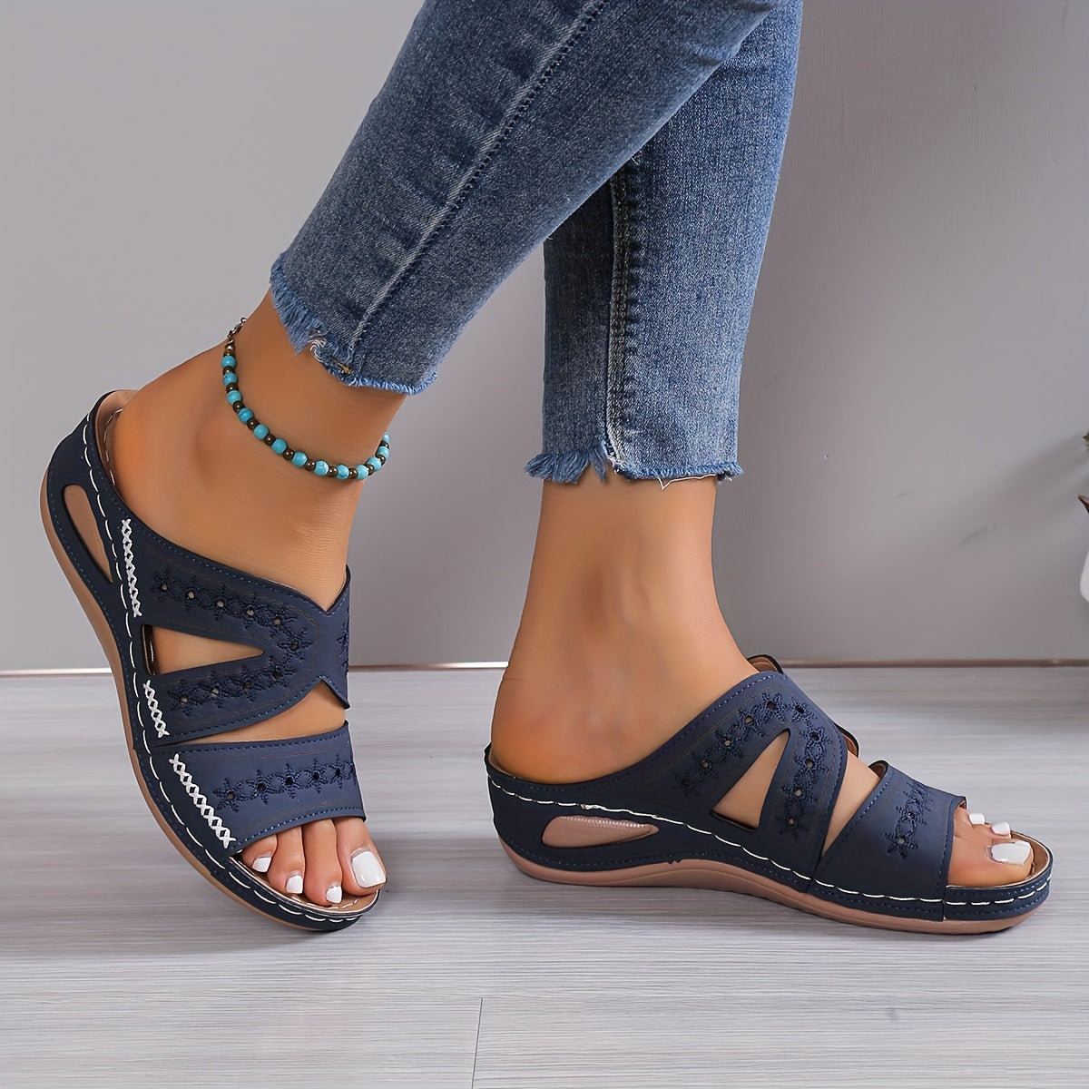 Orthopedic Comfort Sandals with Adjustable Straps for Women