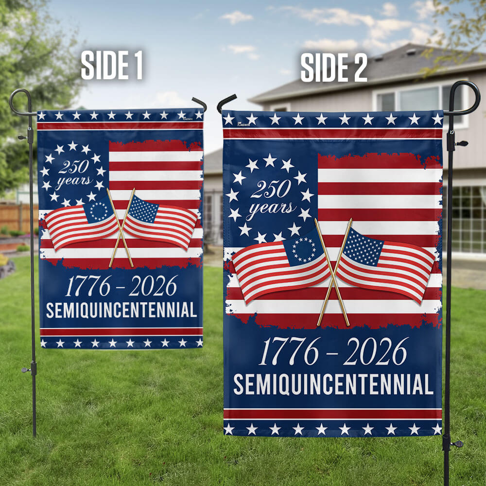 American Flag 250th Anniversary Garden Flag Double-Sided Decorative Banner