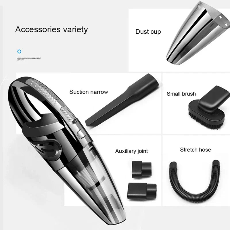 Cordless Handheld Vacuum Cleaner with Powerful Suction and Smart Accessories
