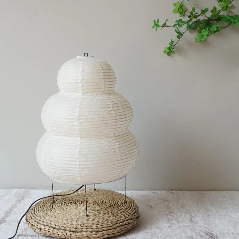 Japanese Snowman Paper Table Lamp