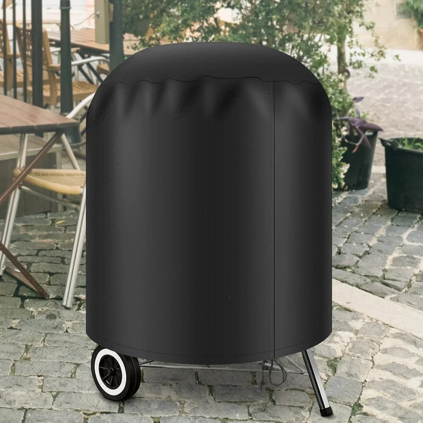 Round Waterproof BBQ Grill Cover with UV Protection