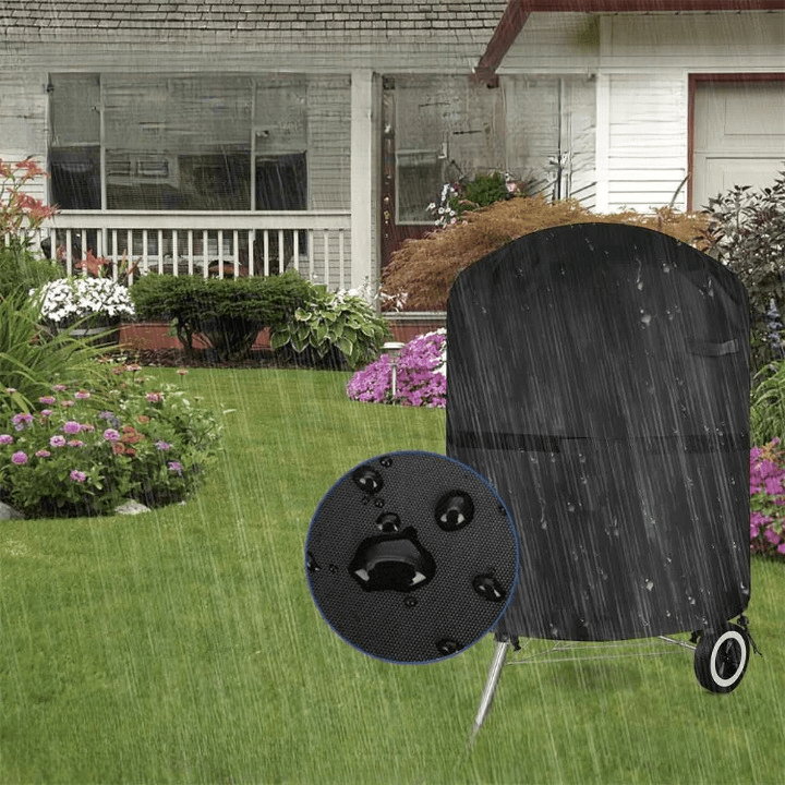 Round Waterproof BBQ Grill Cover with UV Protection