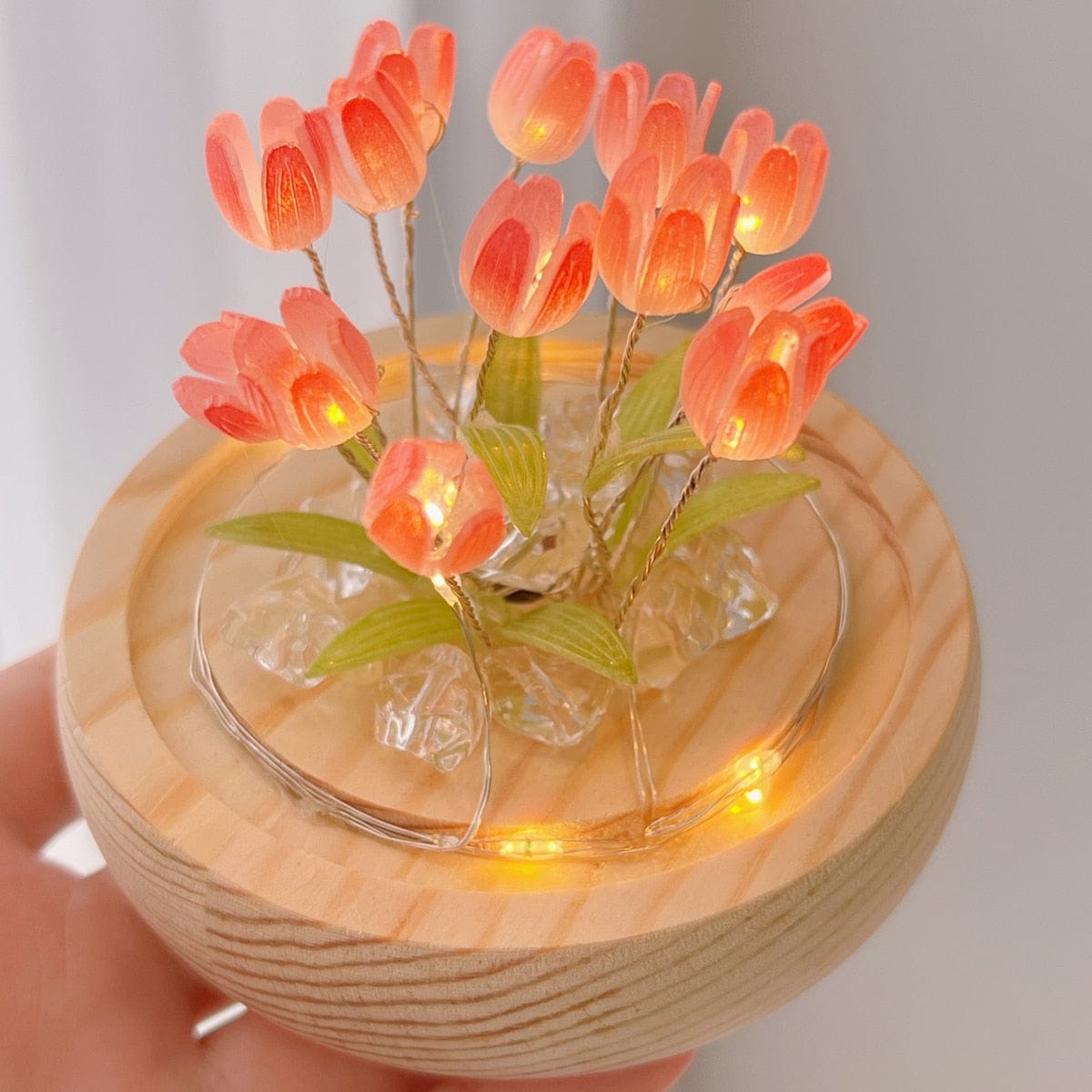 Tulip LED Night Light - Wireless Battery Operated Soothing Lamp