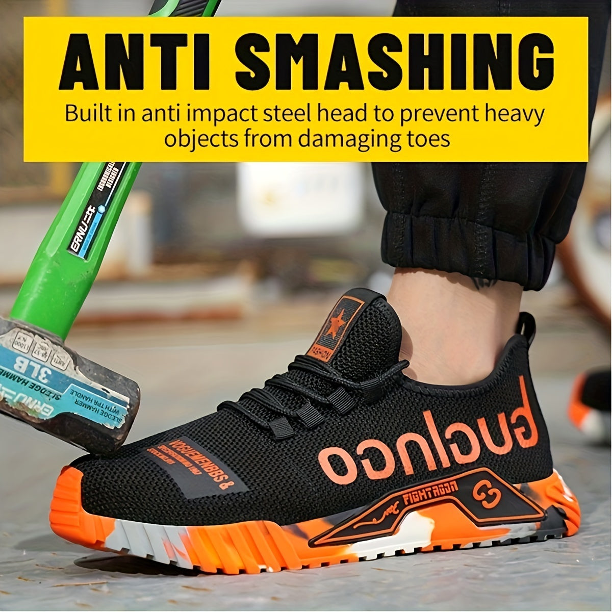 Breathable Safety Shoes for Outdoor Work with EVA Comfort