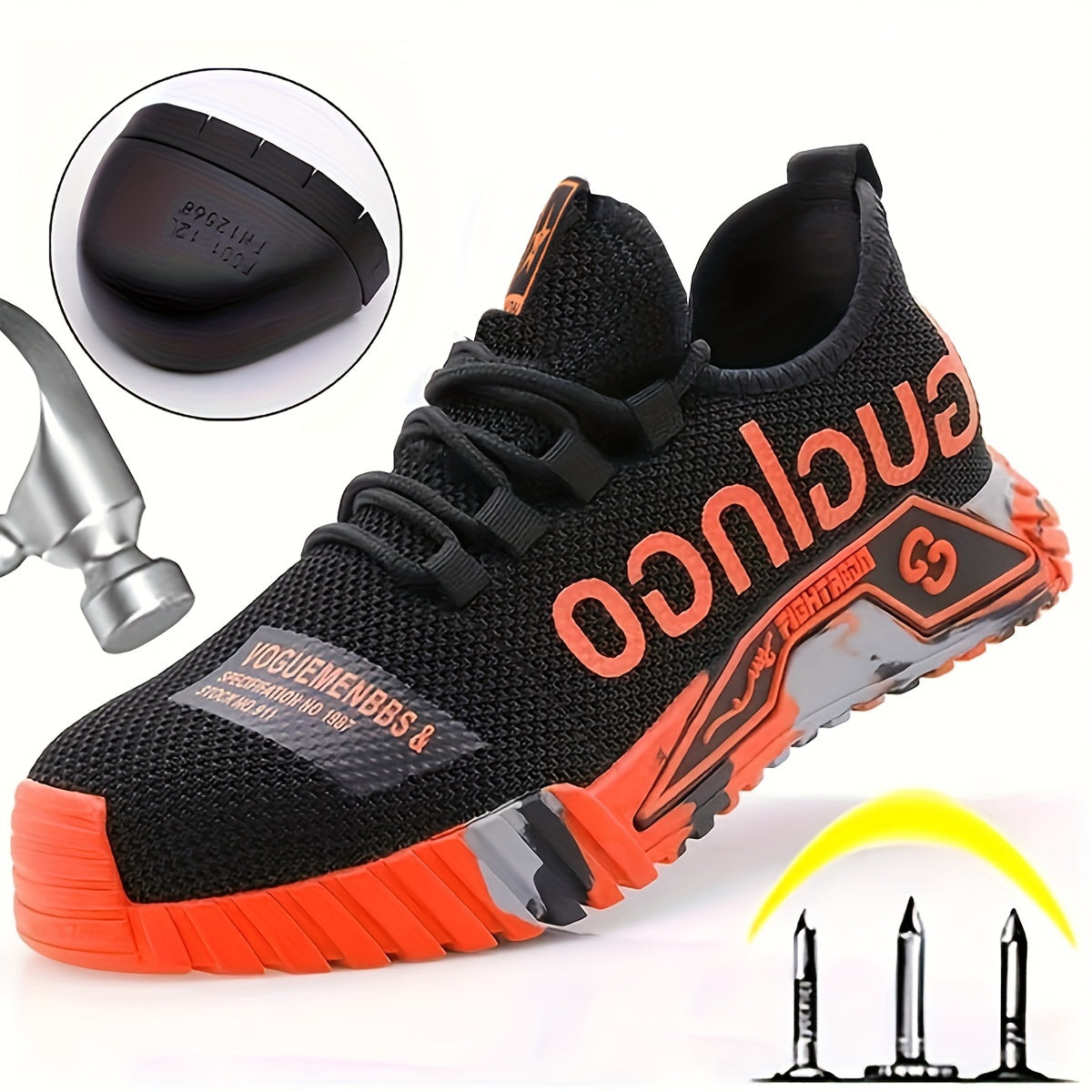 Breathable Safety Shoes for Outdoor Work with EVA Comfort