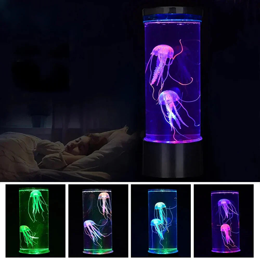 Color-Changing Jellyfish Lava Lamp with Realistic Motion