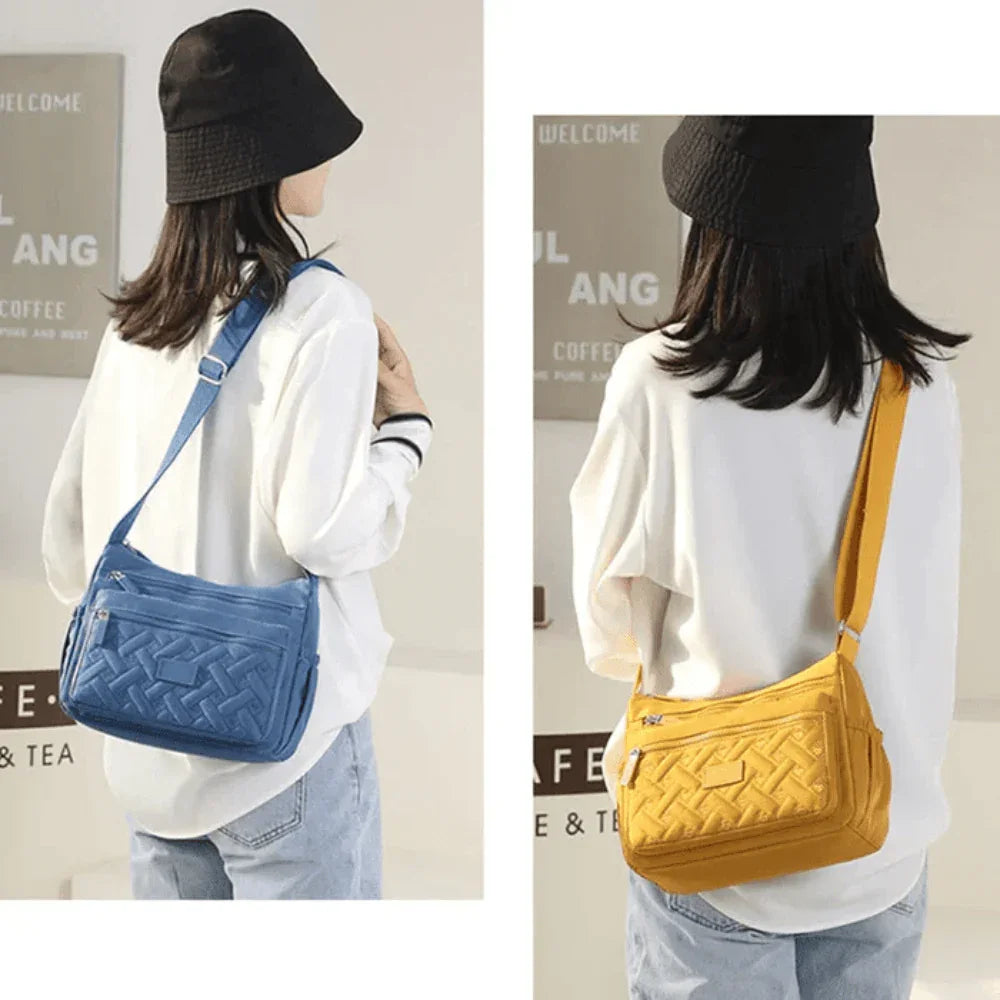 Organized Luxury Shoulder Bag with Adjustable Strap