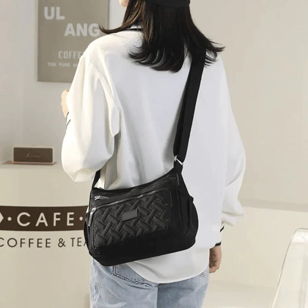 Organized Luxury Shoulder Bag with Adjustable Strap