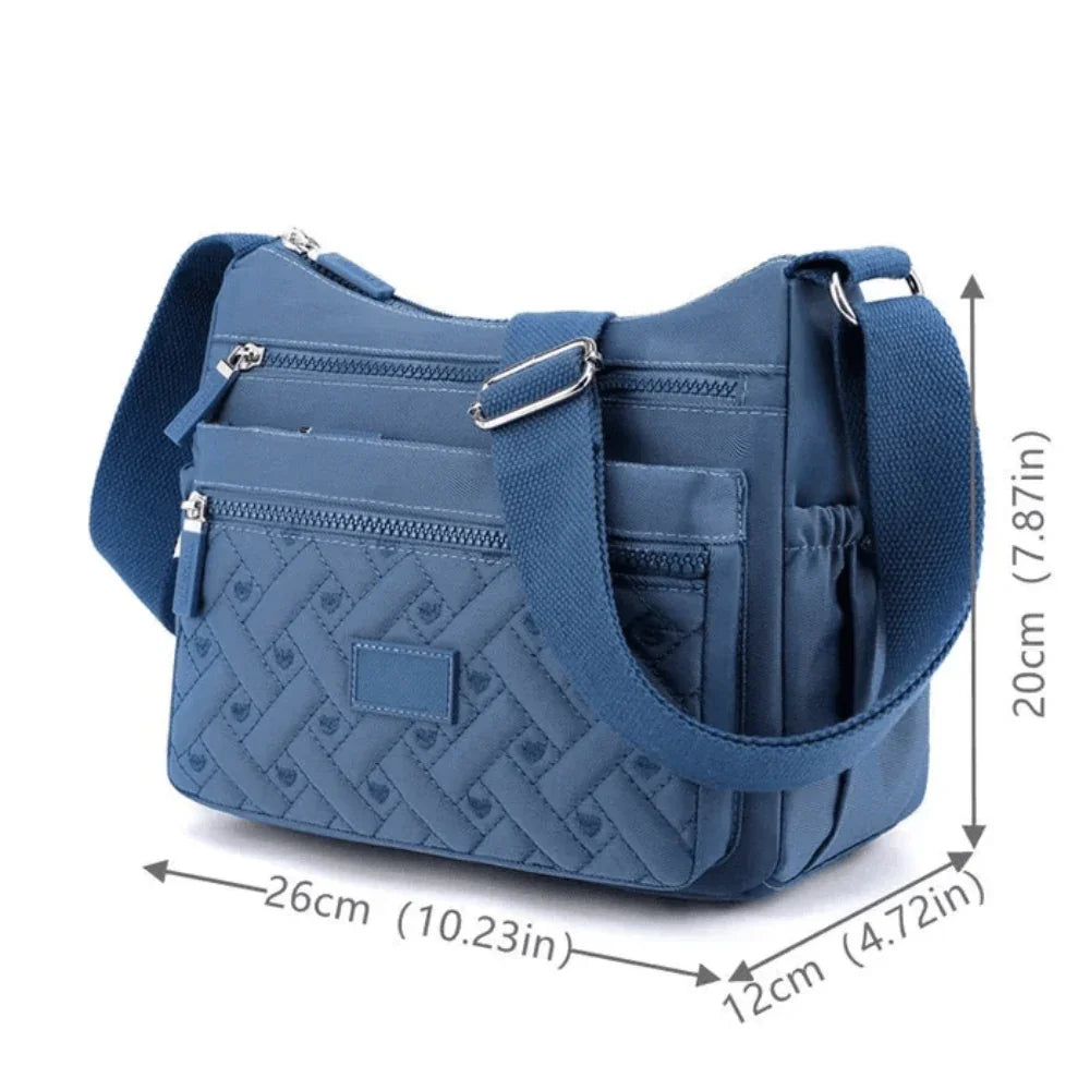 Organized Luxury Shoulder Bag with Adjustable Strap
