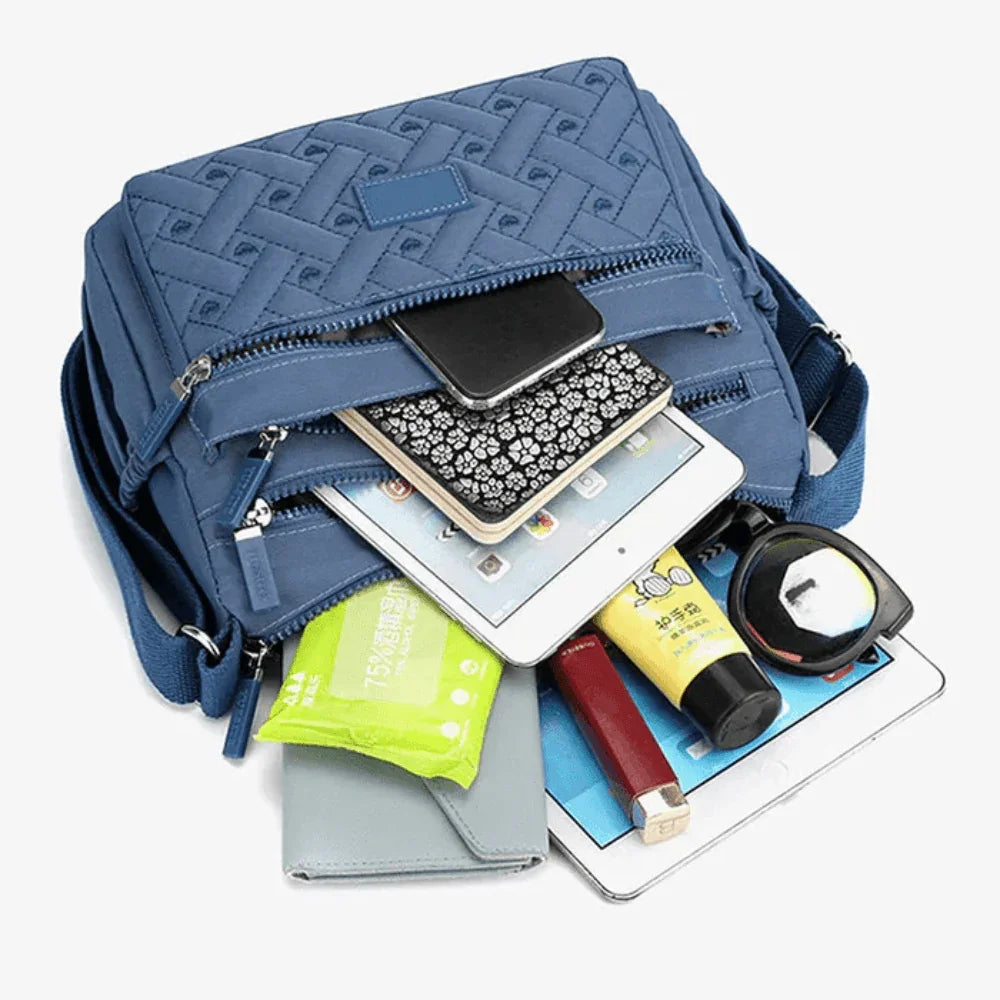 Organized Luxury Shoulder Bag with Adjustable Strap