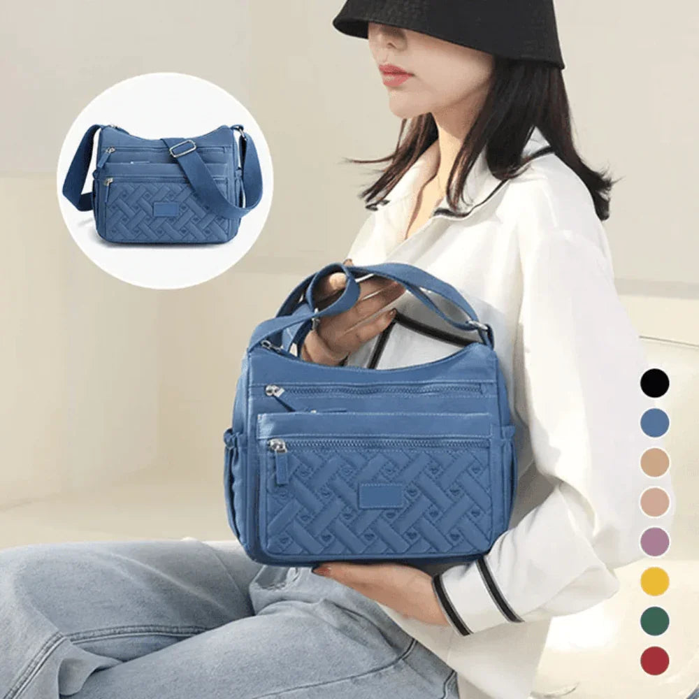 Organized Luxury Shoulder Bag with Adjustable Strap