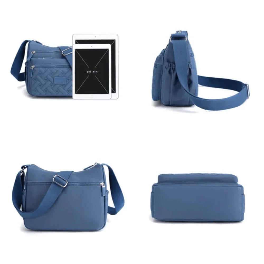 Organized Luxury Shoulder Bag with Adjustable Strap