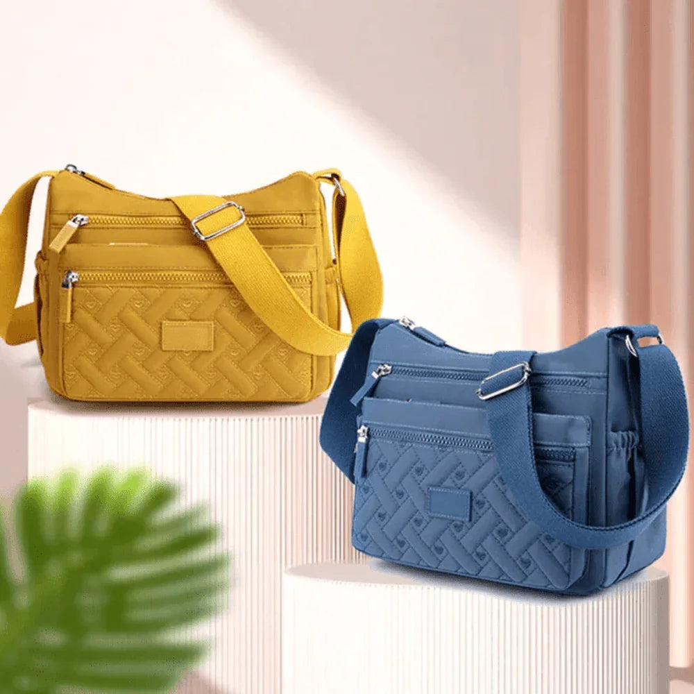 Organized Luxury Shoulder Bag with Adjustable Strap