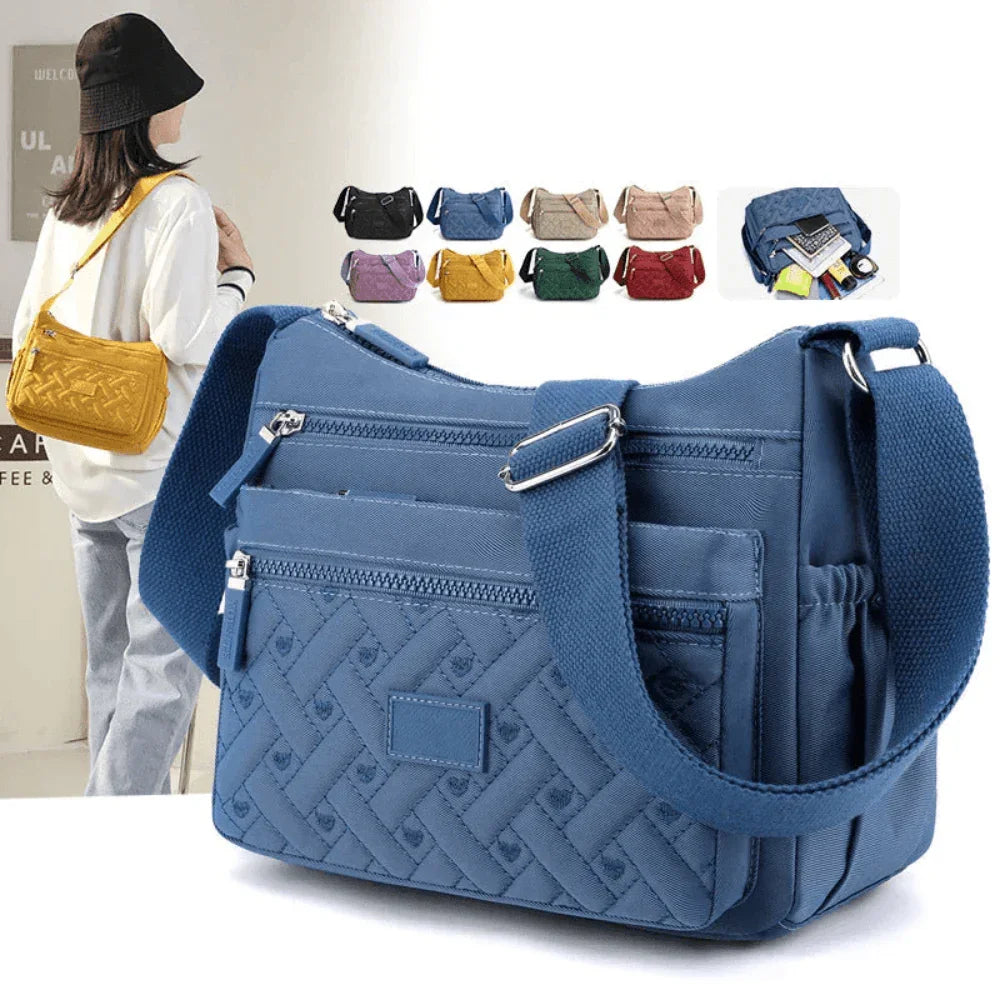 Organized Luxury Shoulder Bag with Adjustable Strap