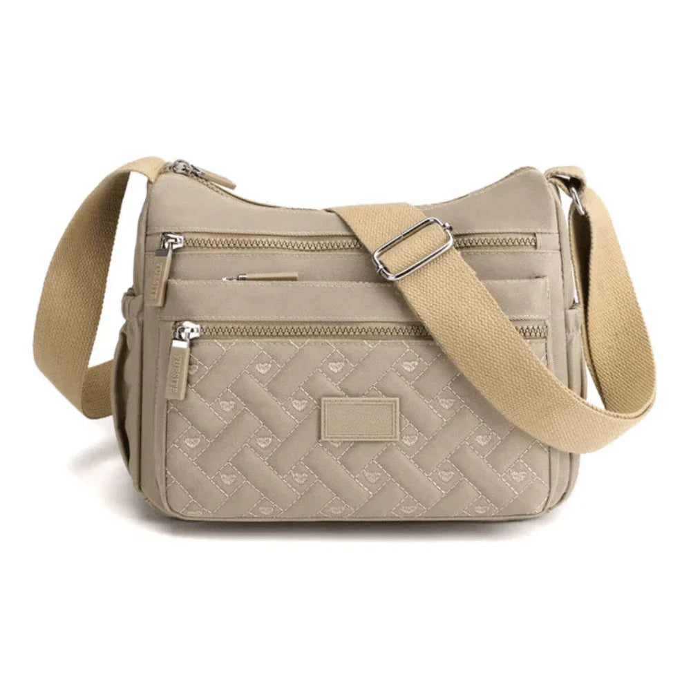 Organized Luxury Shoulder Bag with Adjustable Strap