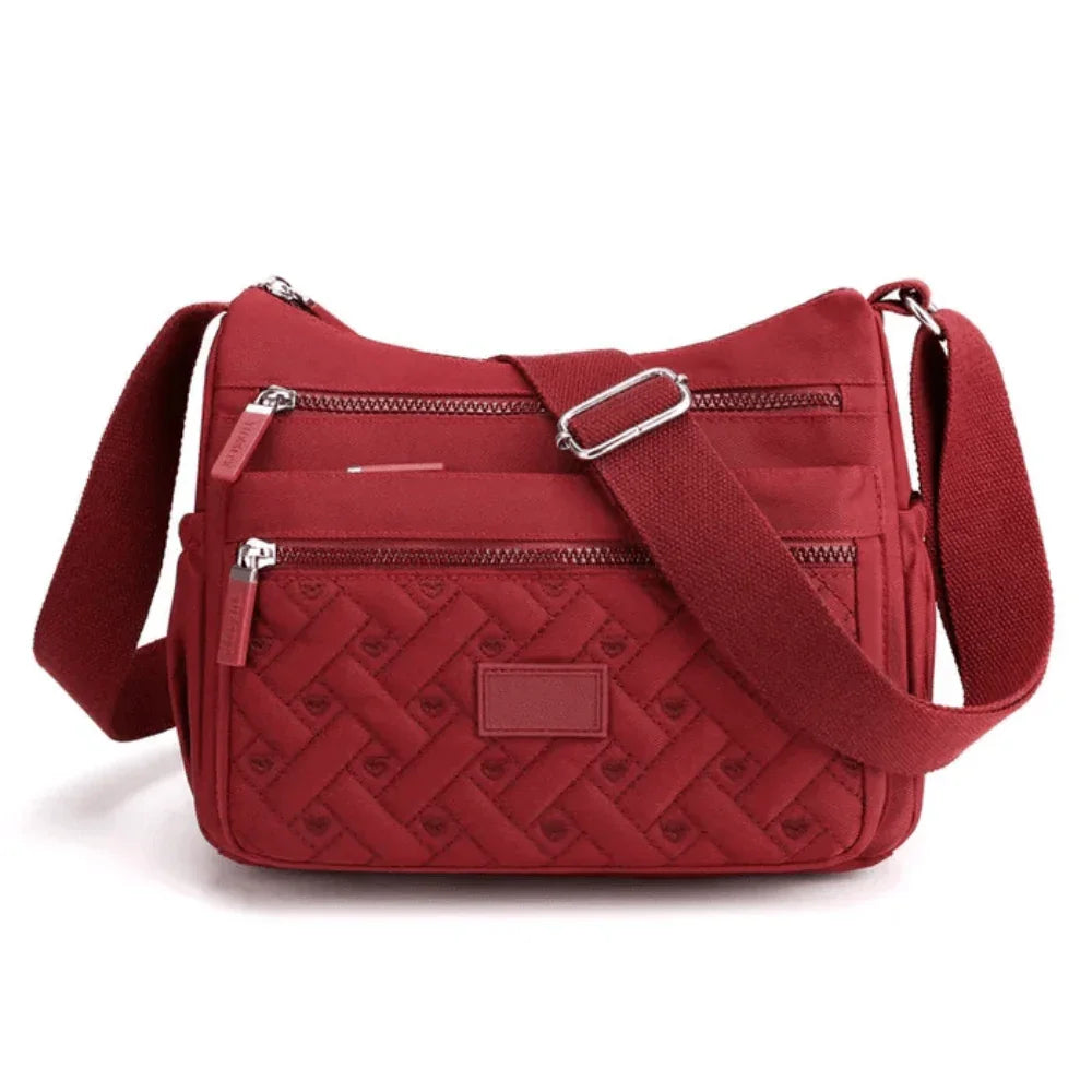 Organized Luxury Shoulder Bag with Adjustable Strap
