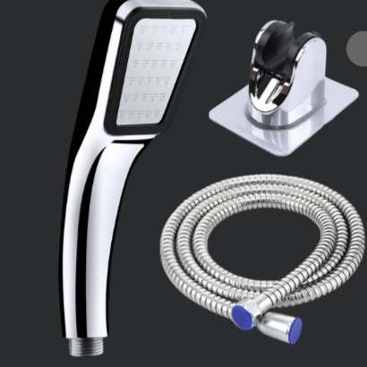 High-Pressure Water-Saving Shower Head with Multiple Spray Settings