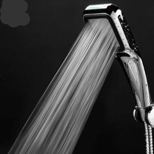 High-Pressure Water-Saving Shower Head with Multiple Spray Settings