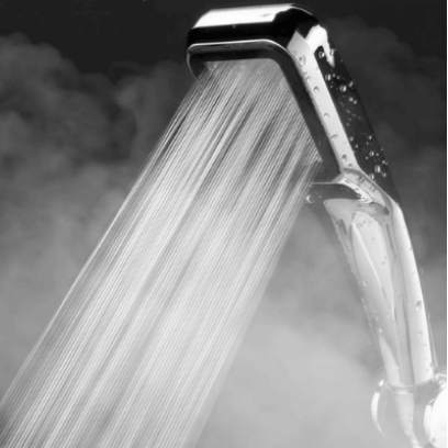 High-Pressure Water-Saving Shower Head with Multiple Spray Settings