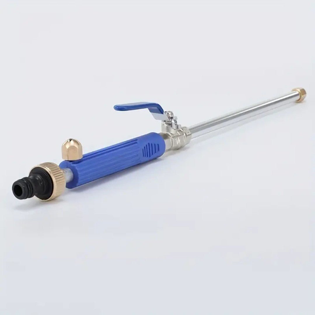 High-Pressure Garden Hose Attachment with Interchangeable Nozzles