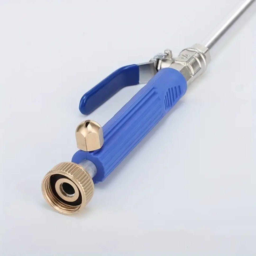 High-Pressure Garden Hose Attachment with Interchangeable Nozzles