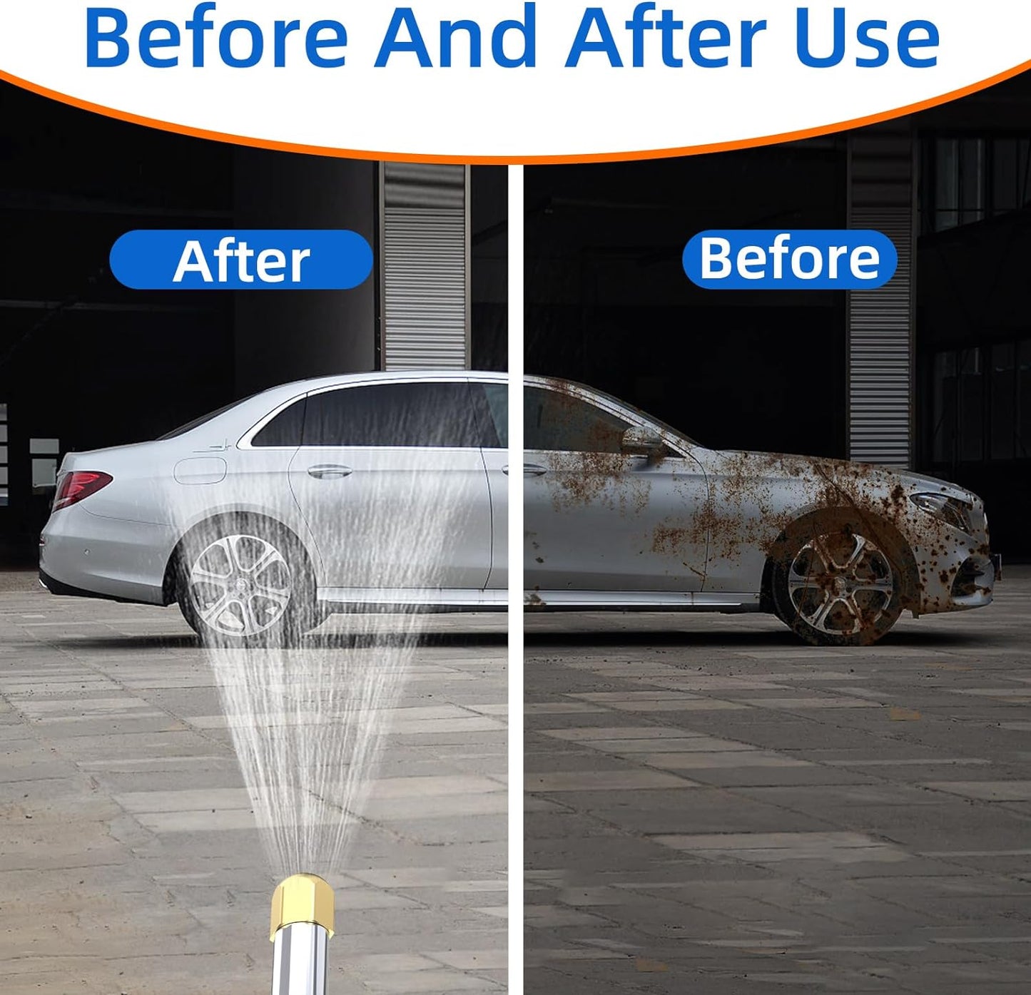 High-Pressure Car Wash Spray Nozzle with Ergonomic Handle