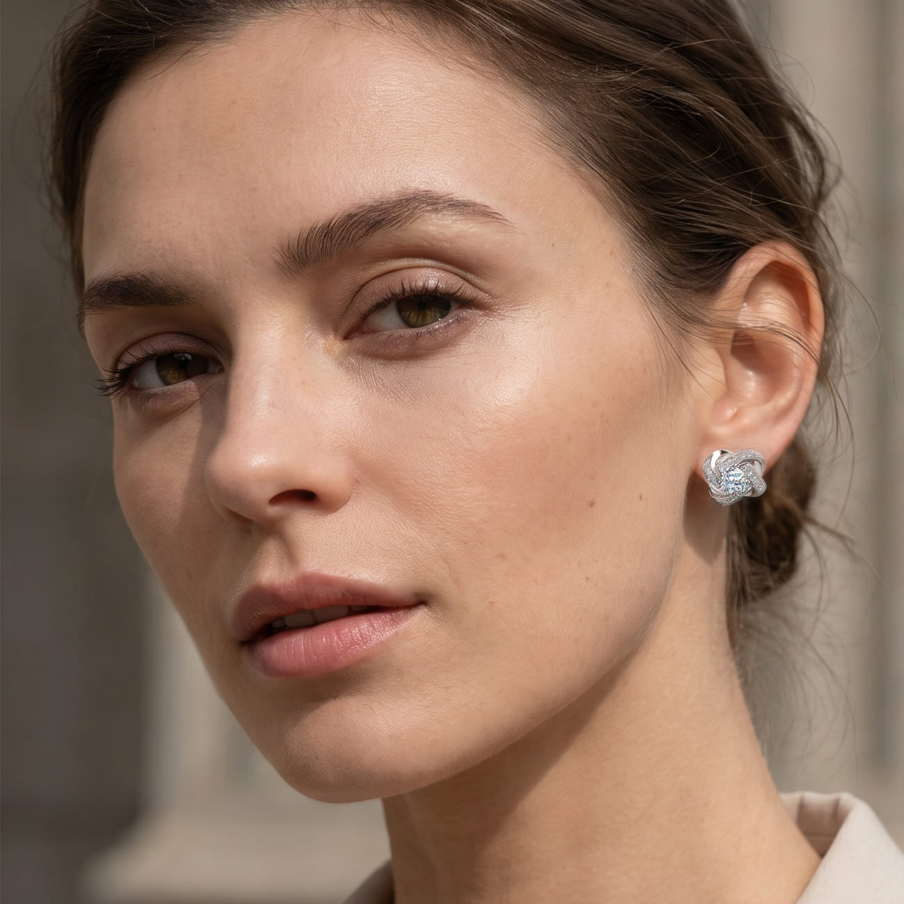 Elegant 925 Silver Lucky Earrings for Women