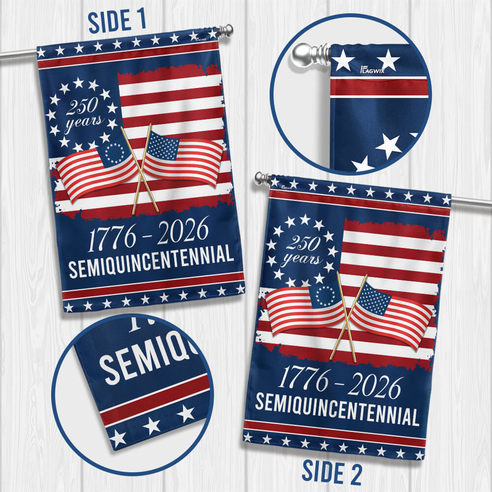 American Flag 250th Anniversary Garden Flag Double-Sided Decorative Banner