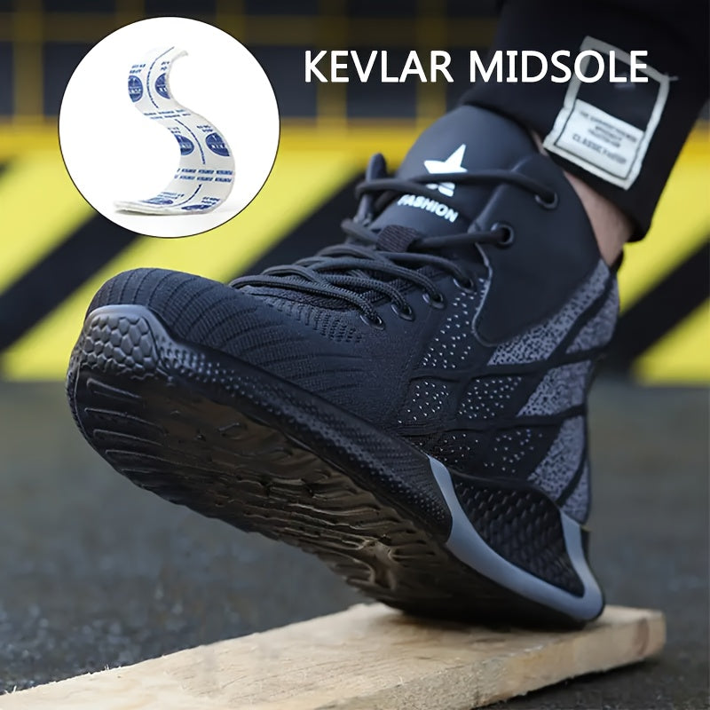 Lightweight Breathable Sneakers with Shock-Absorbing Sole for Hiking and Everyday Use