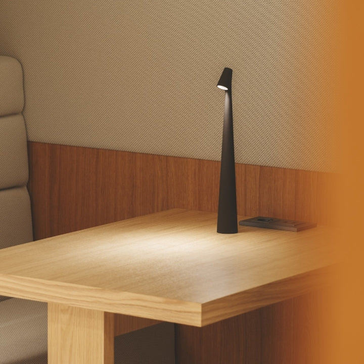 Cordless Adjustable Aluminum Table Lamp with Dimming Feature