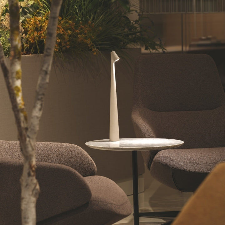 Cordless Adjustable Aluminum Table Lamp with Dimming Feature