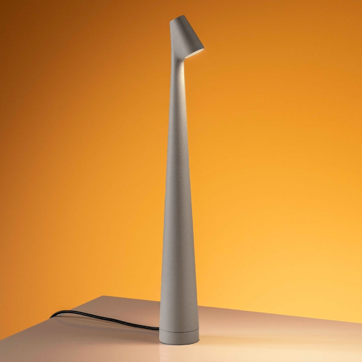 Cordless Adjustable Aluminum Table Lamp with Dimming Feature