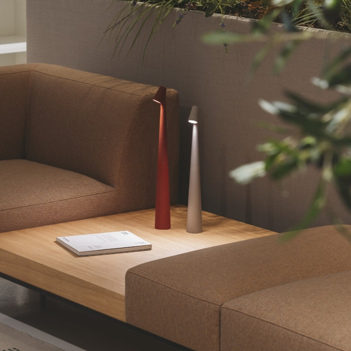 Cordless Adjustable Aluminum Table Lamp with Dimming Feature