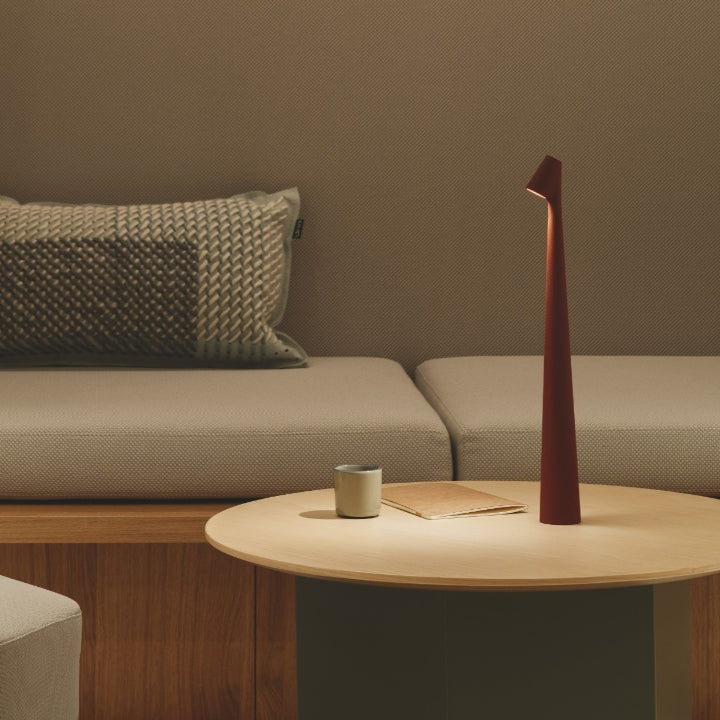 Cordless Adjustable Aluminum Table Lamp with Dimming Feature