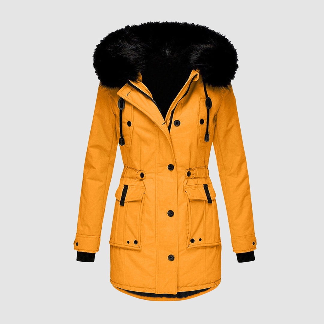 Elegant Insulated Winter Jacket with Soft Lining and Pockets