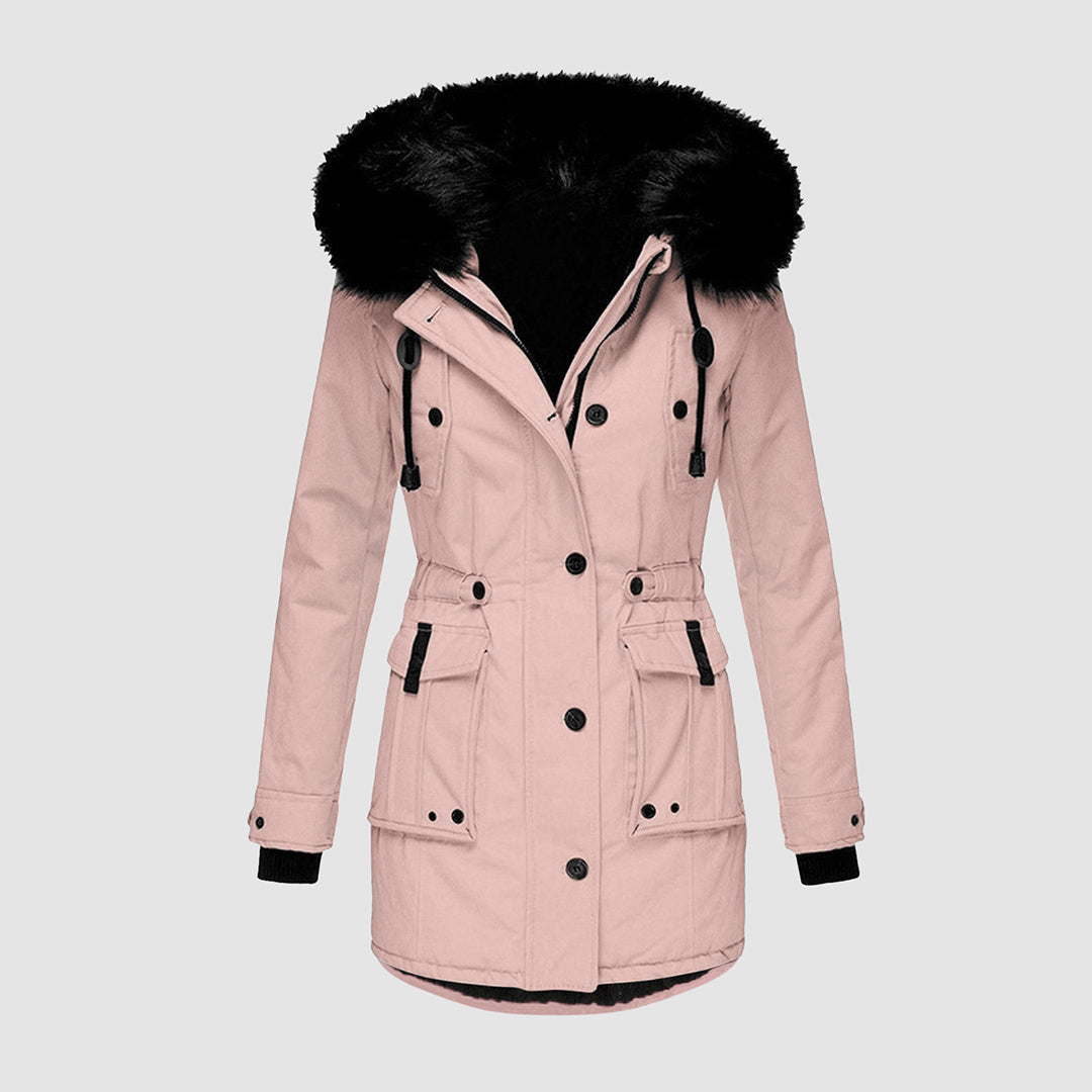 Elegant Insulated Winter Jacket with Soft Lining and Pockets