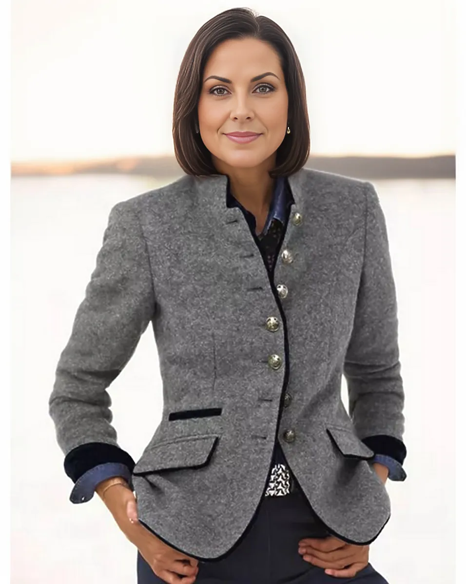 Tailored Women's Blazer Jacket for Elegant Comfort