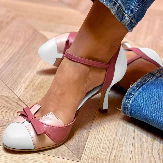 Meca - Retro Colorblock Heels