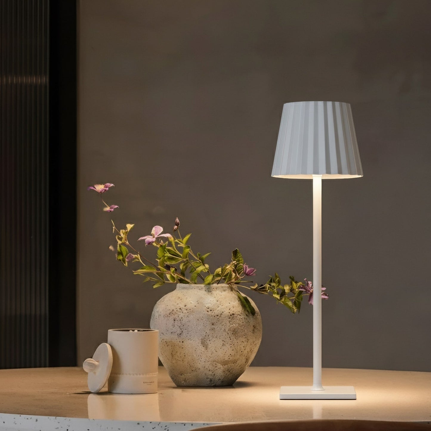 Wireless Rechargeable Table Lamp with Touch Dimming