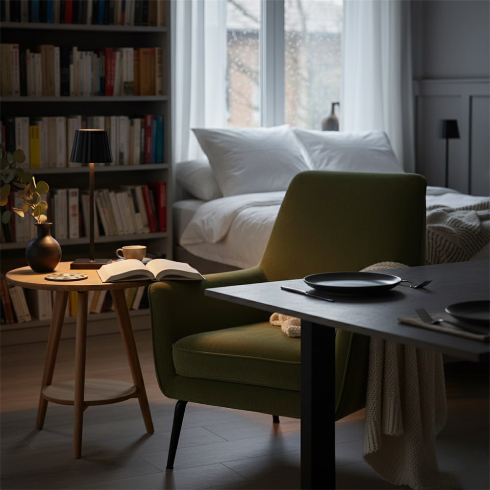 Wireless Rechargeable Table Lamp with Touch Dimming