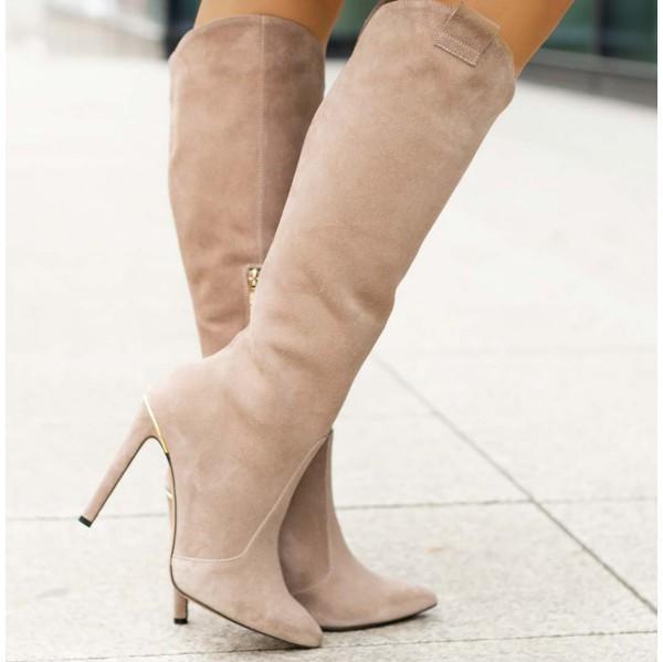 Knee-High Non-Slip Comfort Boots with Side Zipper