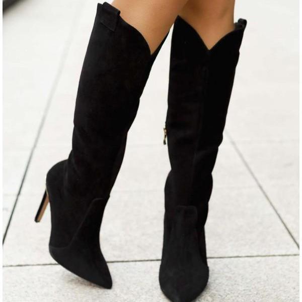 Knee-High Non-Slip Comfort Boots with Side Zipper