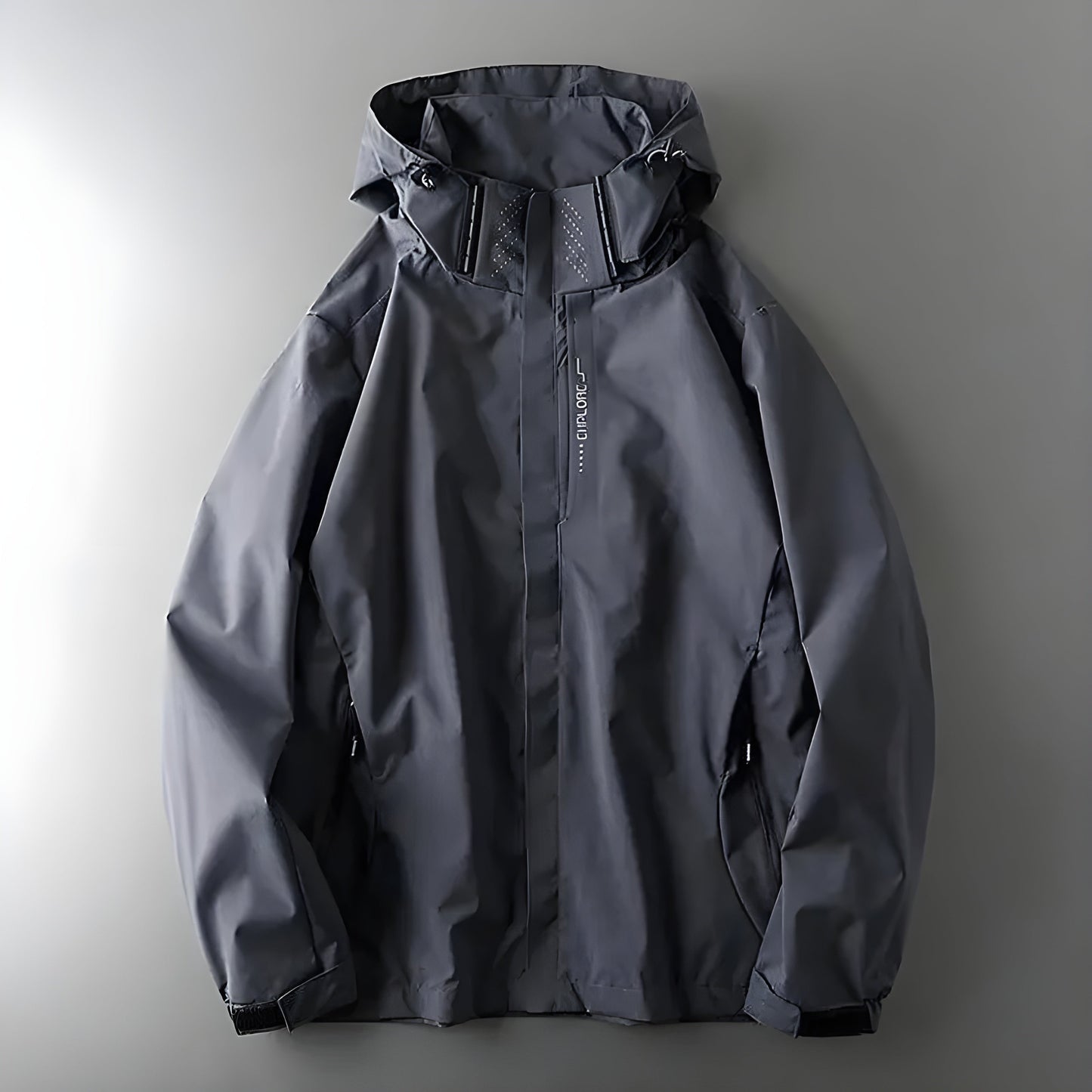 Lightweight Waterproof Men's Jacket with Adjustable Hood