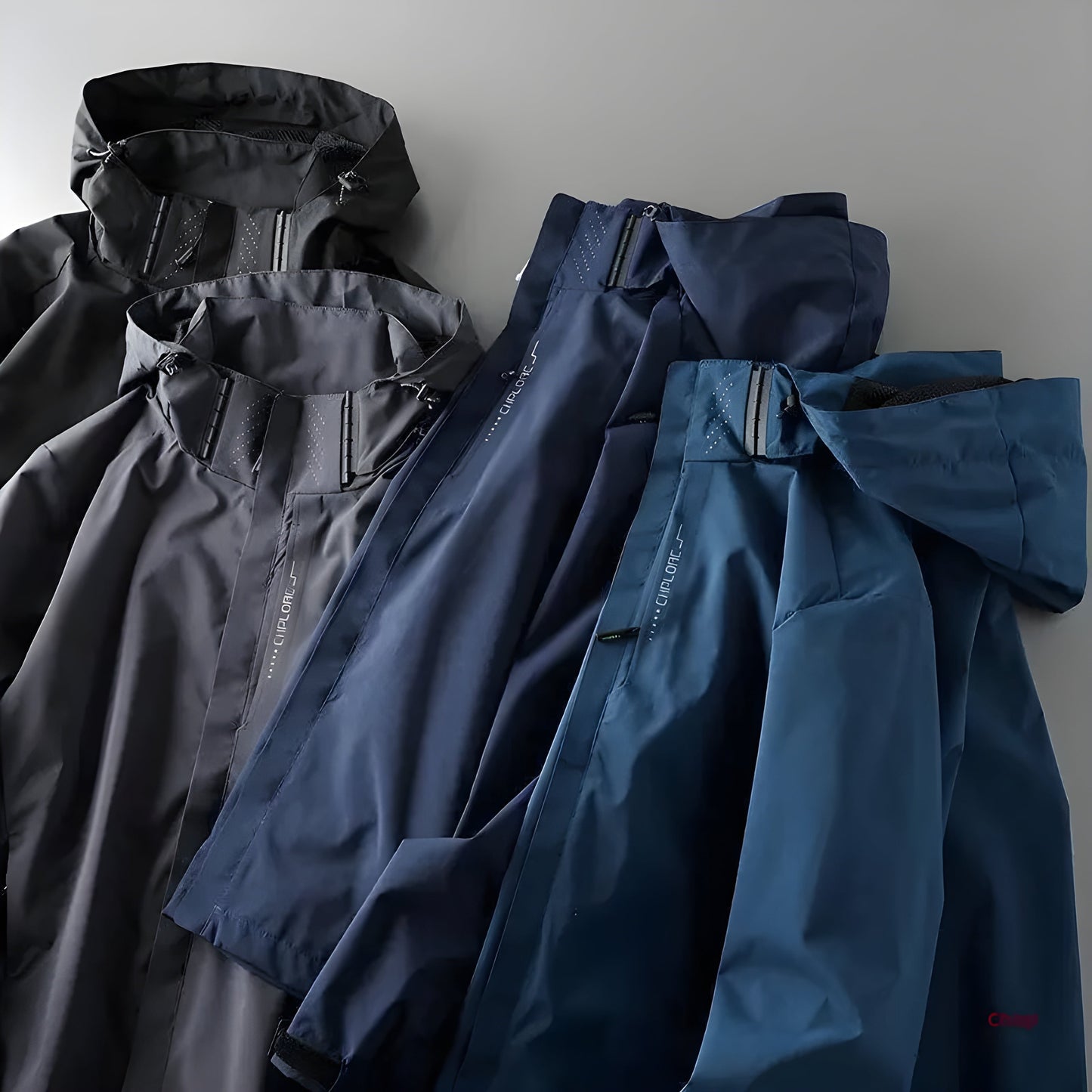 Lightweight Waterproof Men's Jacket with Adjustable Hood