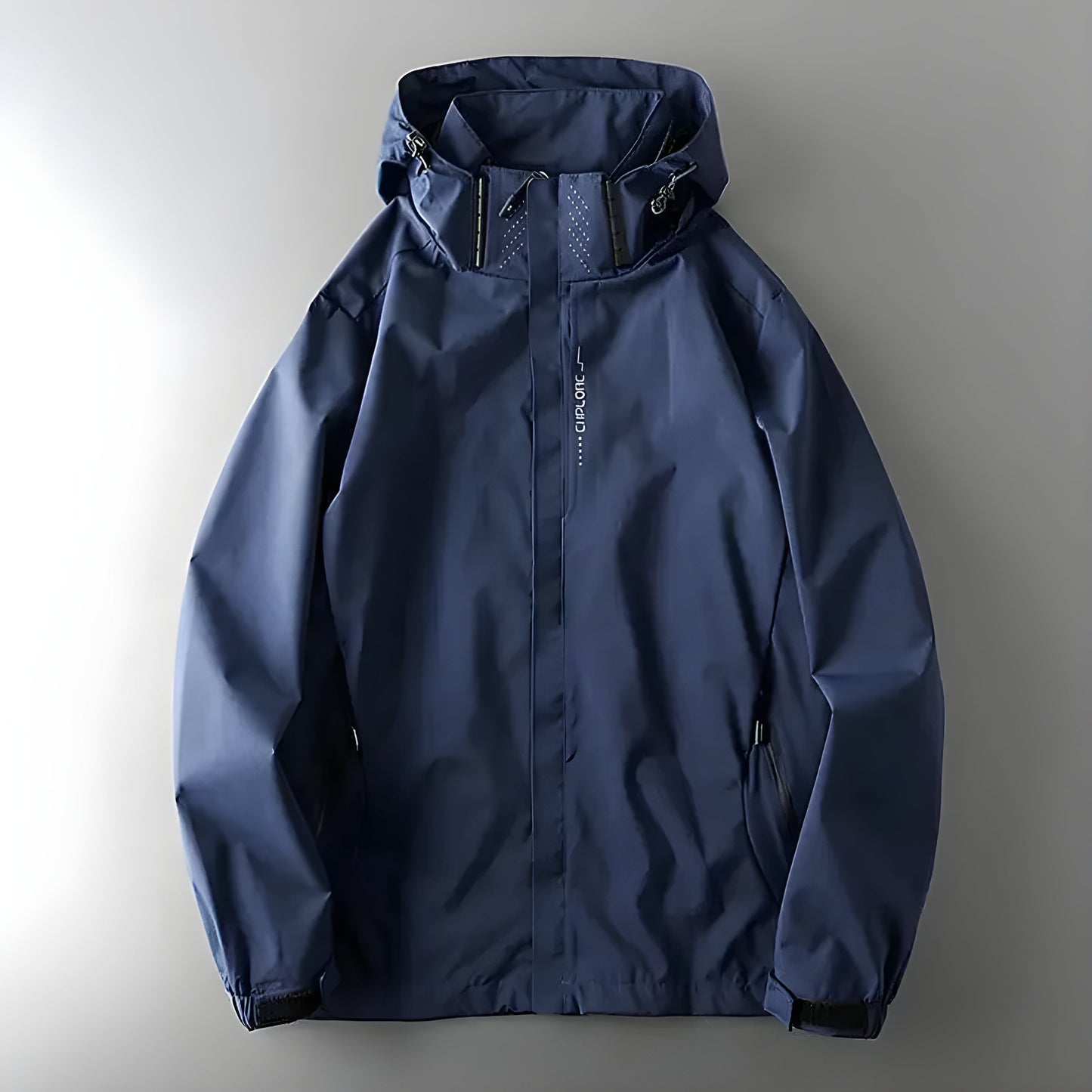 Lightweight Waterproof Men's Jacket with Adjustable Hood