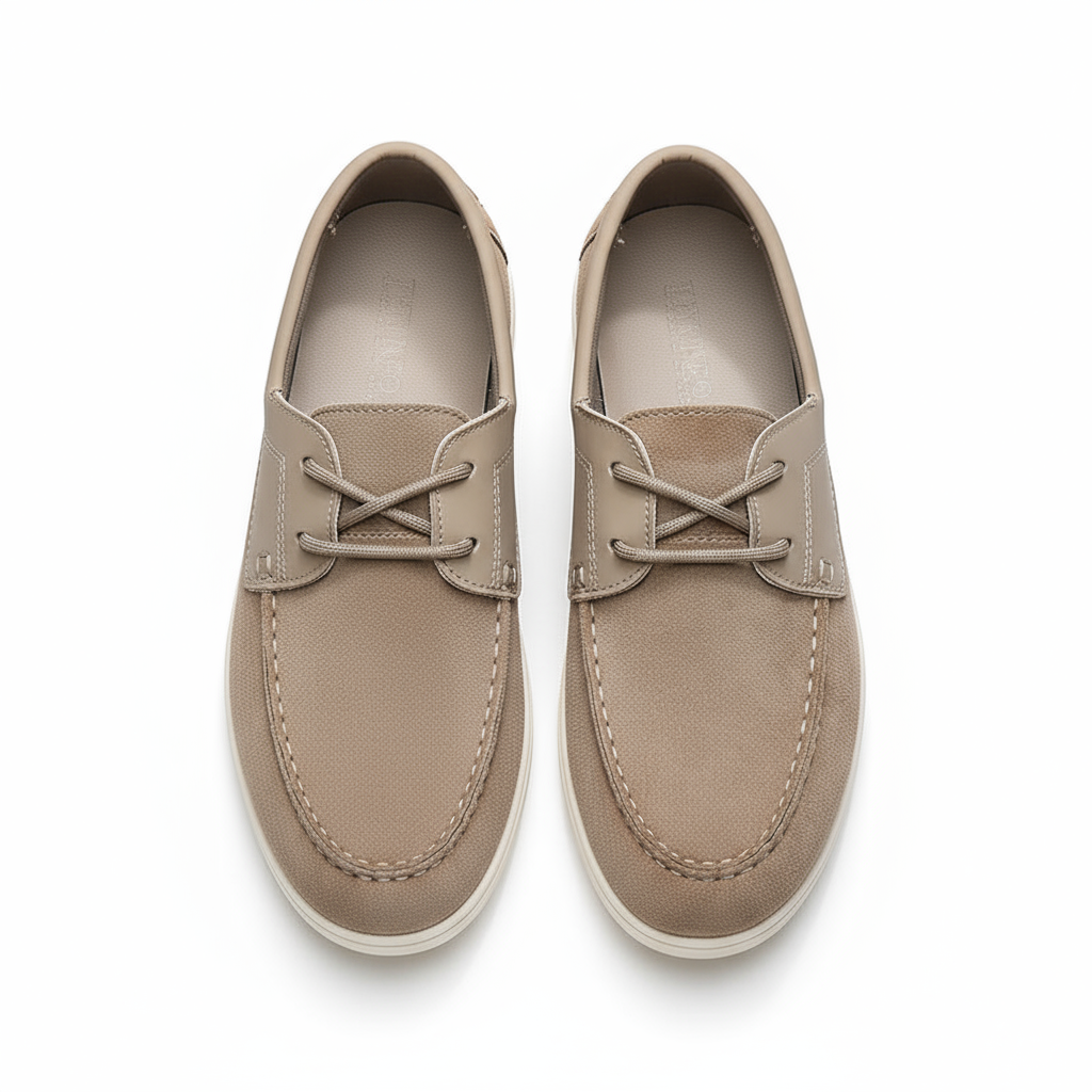Men's Slip-On Urban Comfort Shoes in Khaki or Olive Gray
