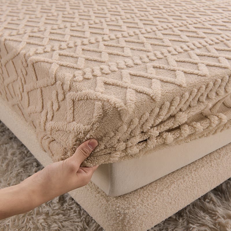 Soft Velvet Duvet Cover Set with Elastic Edge