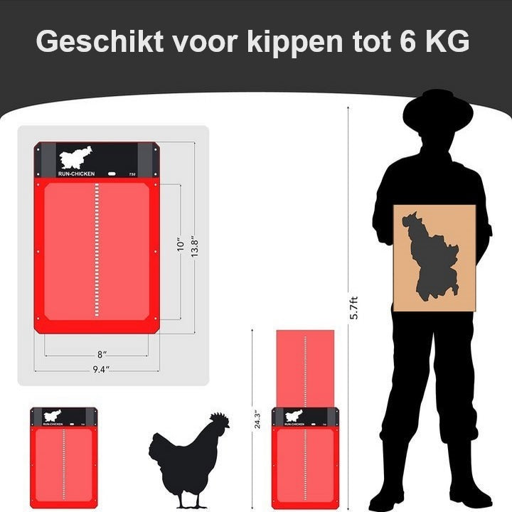Automatic Weatherproof Chicken Coop Door with Light Sensor