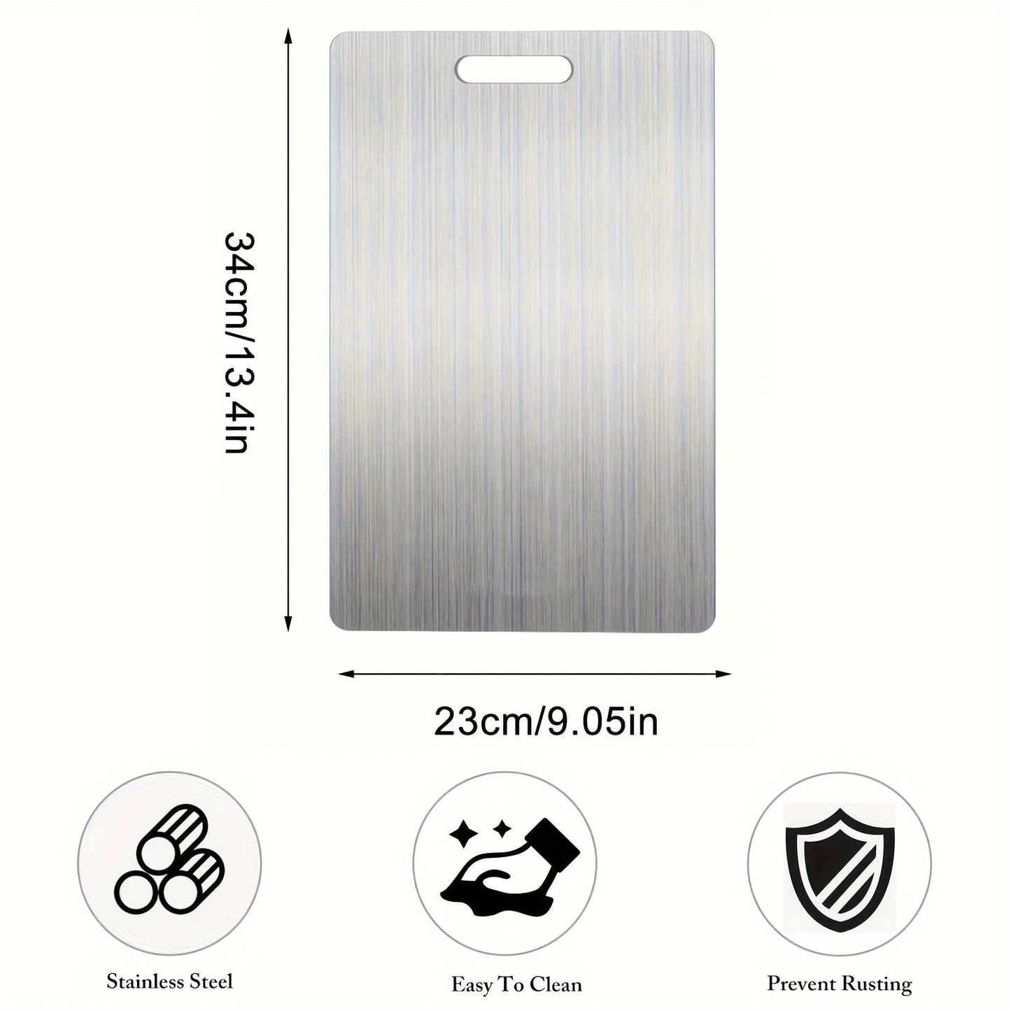 Stainless Steel Cutting Board - Scratch Resistant and Easy to Clean