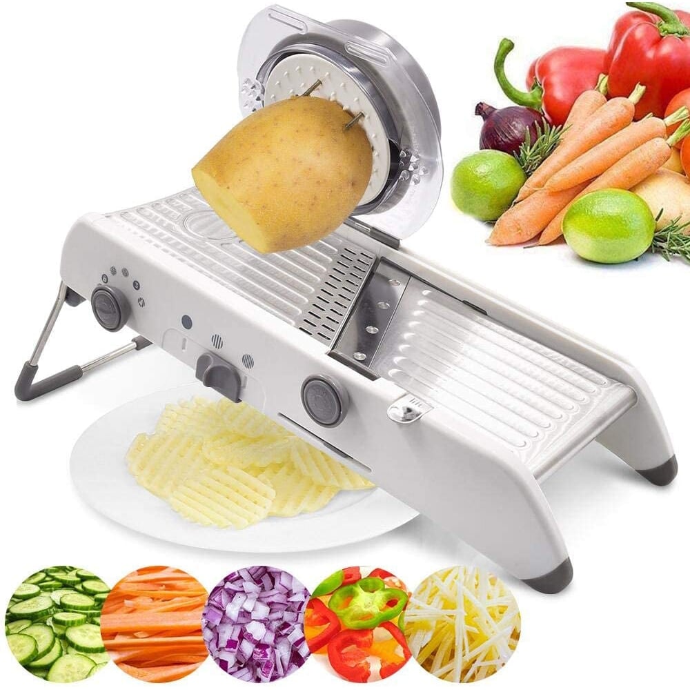 Stainless Steel Vegetable Slicer with Adjustable Thickness